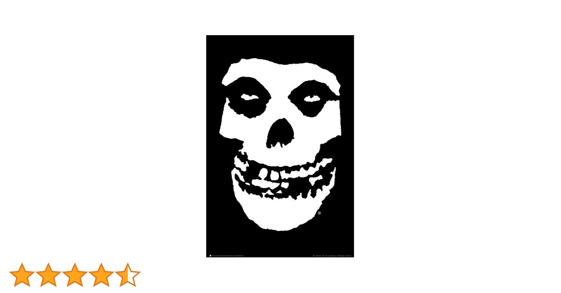 【希少】MISFITS  テキスタイルポスター　イタリア製 Amazon｜The Misfitsスカルなし、テキスト)音楽ポスター印刷